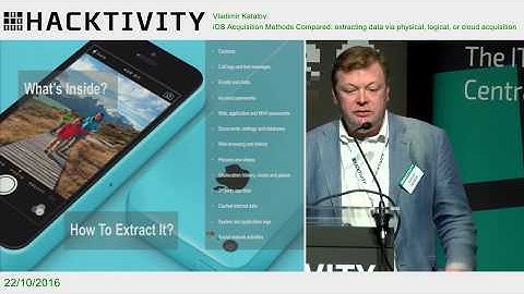 HACKTIVITY: Vladimir Katalov – iOS Acquisition Methods Compared