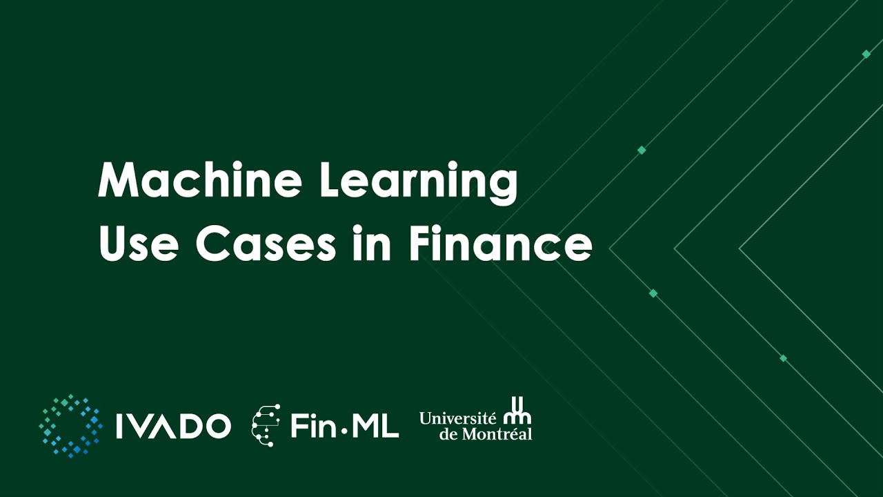 FINML Machine Learning Use Cases in Finance Teaser YouTube