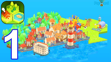 Perfect Lands - Gameplay Walkthrough Part 1 Tutorial Level 1-2 Tiles Puzzle Game (iOS, Android)