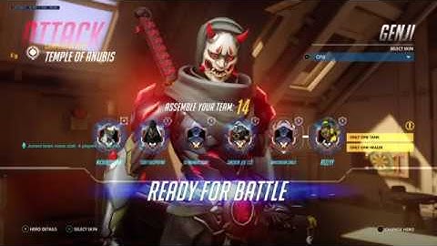 1 minute 50 second Genji Round on Temple Of Anubis