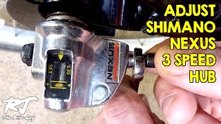 How To Adjust Shimano Nexus 3 Speed Hub Shifter Cable by RJ The Bike Guy 67,205 views 3 years ago 2 minutes, 10 seconds