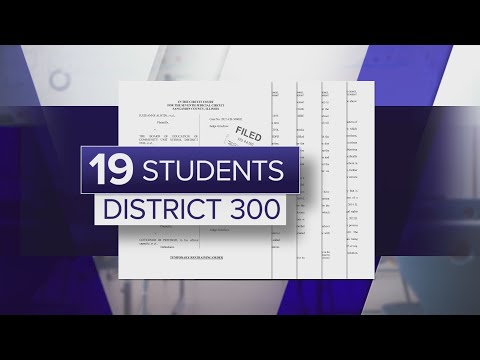 District 300 parents, students protest enforcement of mask mandate