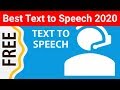 Top 5 Best Text to Speech Software 2020
