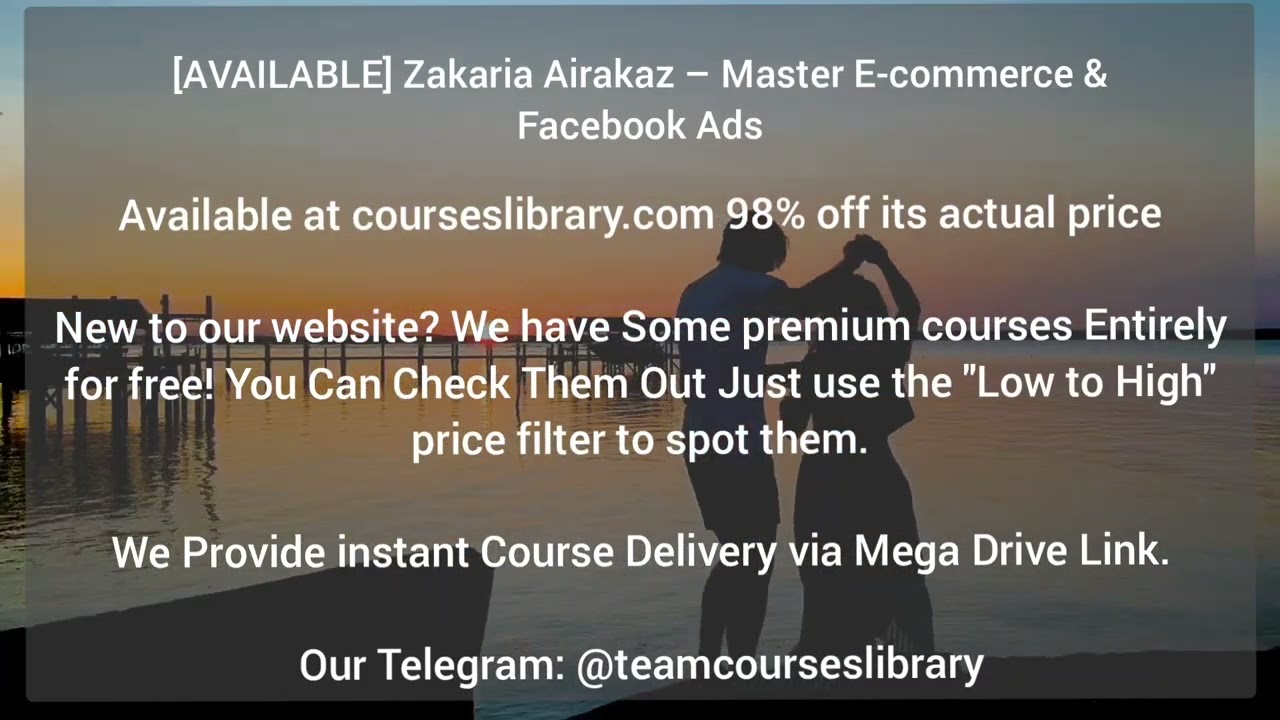 Zakaria Airakaz – Master E-commerce & Facebook Ads