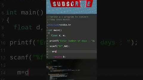 #4  Write a c program to convert Days into month basic programing in c | shorts #coding