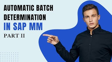 Automatic Batch Determination in SAP MM |PART-II| |Cloud version|