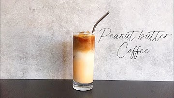 Peanut butter coffee latte (quick and easy recipe)