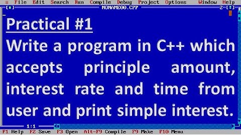 Write a program in C++ that read principle amount, interest rate and time and print total interest.