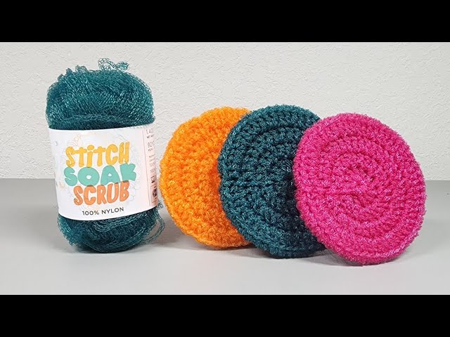 Easy Crochet Circle Pot Scrubber 