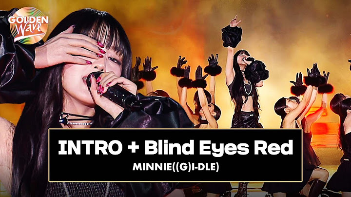 [골든 웨이브] MINNIE (민니) - 'INTRO + Blind Eyes Red' ♪ | JTBC4 250405 방송