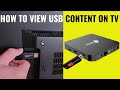 How to connect a USB drive to your TV to view photos, videos and other files.