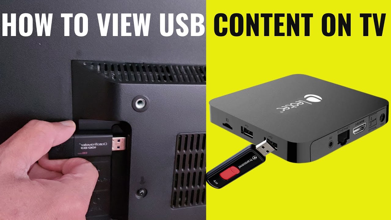 How to a USB pen drive to TV to view photos, videos, music and files. - YouTube