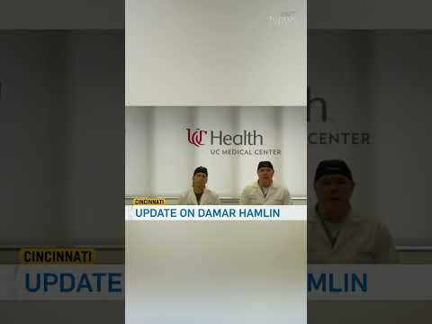 Damar Hamlin's health improving but still 'critically ill,' say doctors #shorts