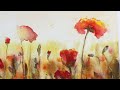Easy watercolor poppies beginner techniques
