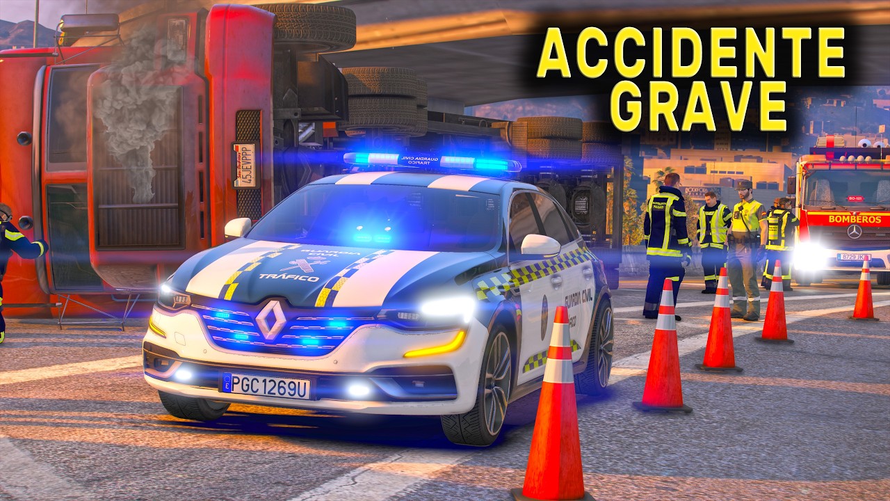 Un turno normal… hasta que volcó un CAMIÓN en plena autovía | Guardia Civil Tráfico 🚓