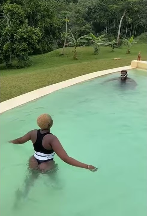 FELLA MAKAFUI GOES NAKED IN A POOL WITH MEDIKAL ON HIS 27TH BIRTHDAY