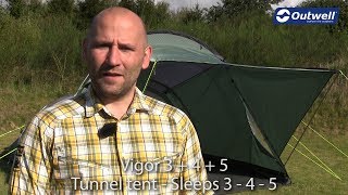 Outwell Vigor 3, 4 and 5 Tent 2018 | Innovative Family Camping