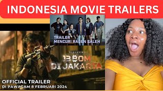 Indonesia Movie Trailers - 13 BOM DI JAKARTA, MENCURI RADEN SALEH reaction