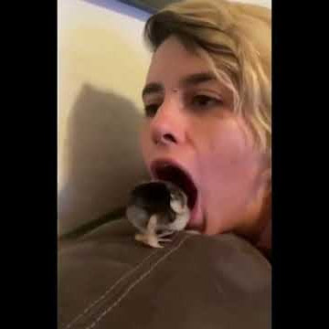 funny chic going inside a girls mouth #shorts