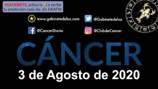 Horóscopo Diario - Cáncer - 3 de Agosto de 2020