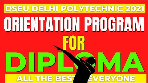 DSEU Delhi Admission 2021: All The Best For Orientation Program For Diploma Students #shorts