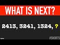 MATH NUMBER SERIES PUZZLE #4 - WHAT NUMBER IS NEXT IN THE MATH NUMBER SERIES PUZZLE?