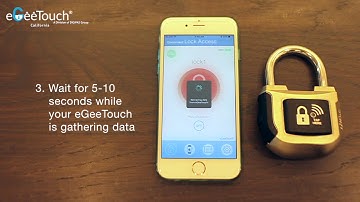 eGeeTouch - Accessing the Audit Trail function - Smart Padlock 2nd Gen