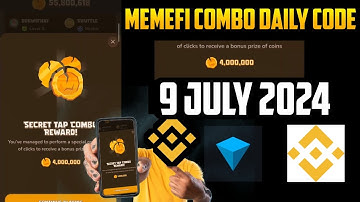 memefi daily combo 9 July 2024|memefi daily combo today level3,4,5,6,7 |memefi 4 million secret code
