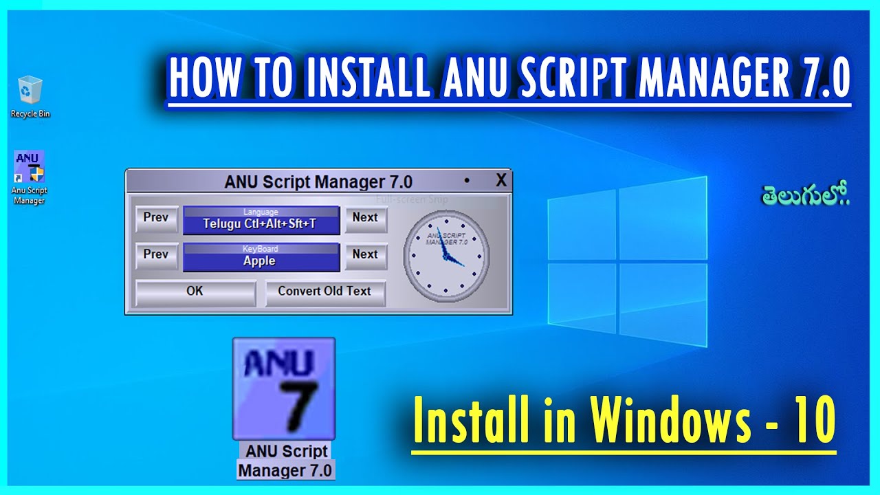 Anu script manager 7.0 telugu software free download with key acid music studio 9 software free download