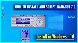 How to Install ANU SCRIPT MANAGER 7.0 On WINDOWS 10/7 And Telugu Typing Settings screenshot 3