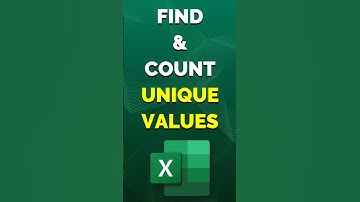 Find and Count Unique Values in Excel