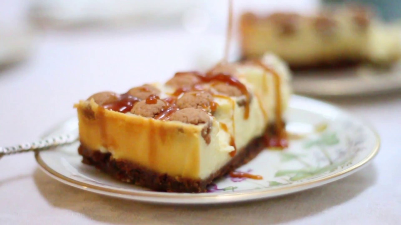 Recept speculaas cheesecake met kruidnoten & karamel