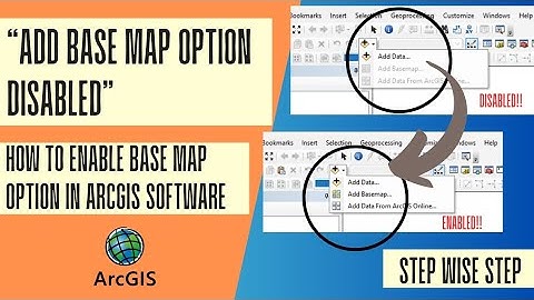 Add Base Map Option Disabled in ArcGIS | How to Enable | Base Map Option not Working in ArcGIS