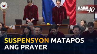 Impeachment trial day 38, sinuspende muna pagkatapos ng prayer | DZMM (12 October 2026)
