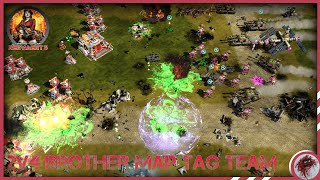 HDR  Red Alert 3 Epic War 4.0 Mod  2v4 Brother Map  Tag Team CompStomp 2024