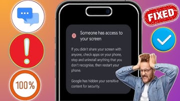 How to Fix Someone has access to your screen Message Problem