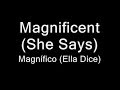 ELBOW - Magnificent (She Says) - (Inglés - Español)