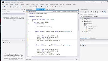 BELAJAR C# 03: Belajar VARIABEL pada Windows Form Application dengan Bahasa Pemrograman C#