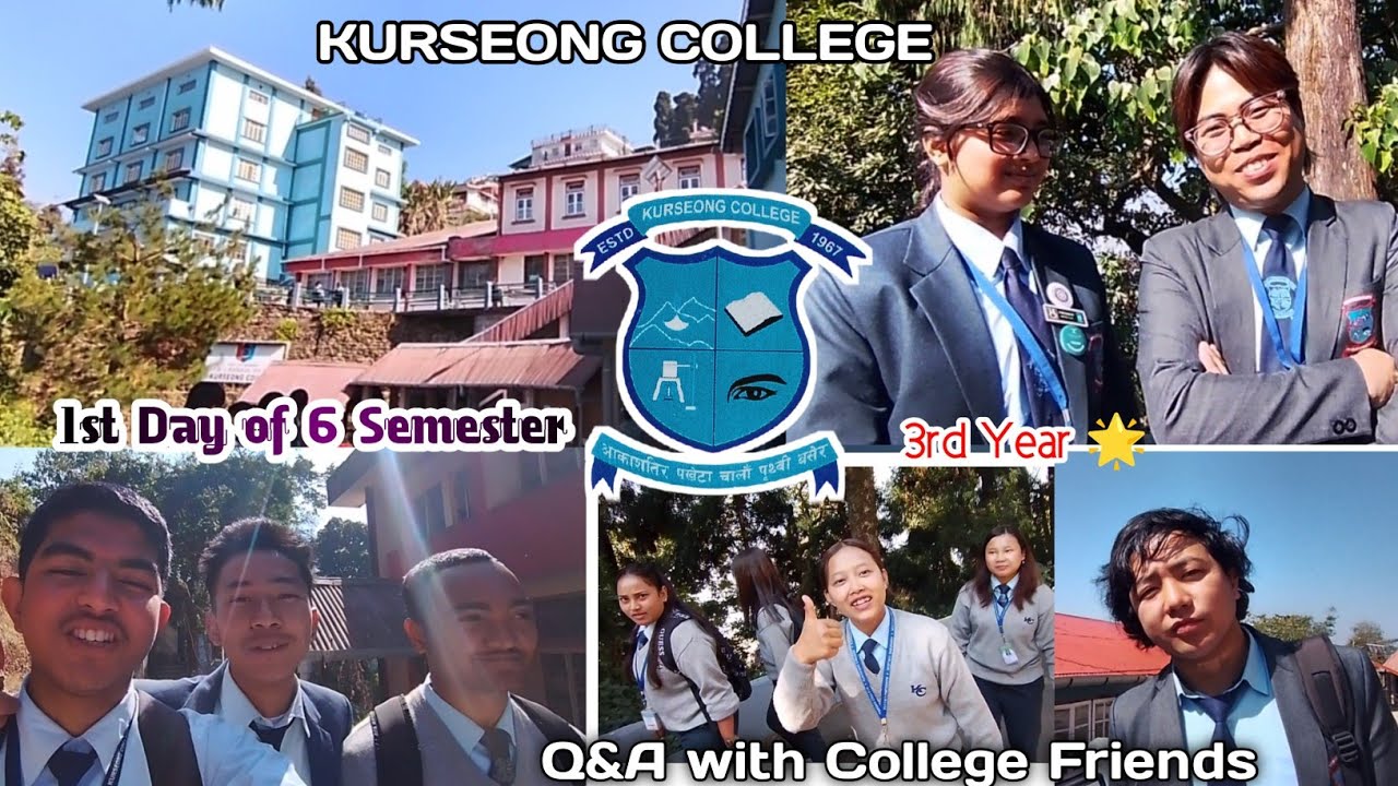 First Day of Kurseong College 6th Semester Vlog | Winter Holidays Talk & Message for Juniors 🎓✨ 