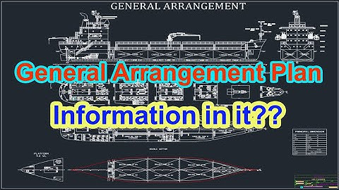 What is GA drawing or General Arrangement plan for a ship and the Information provided in it?