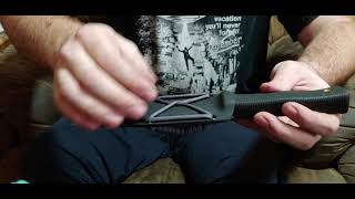 How to paracord wrap your knife sheath to make a belt loop