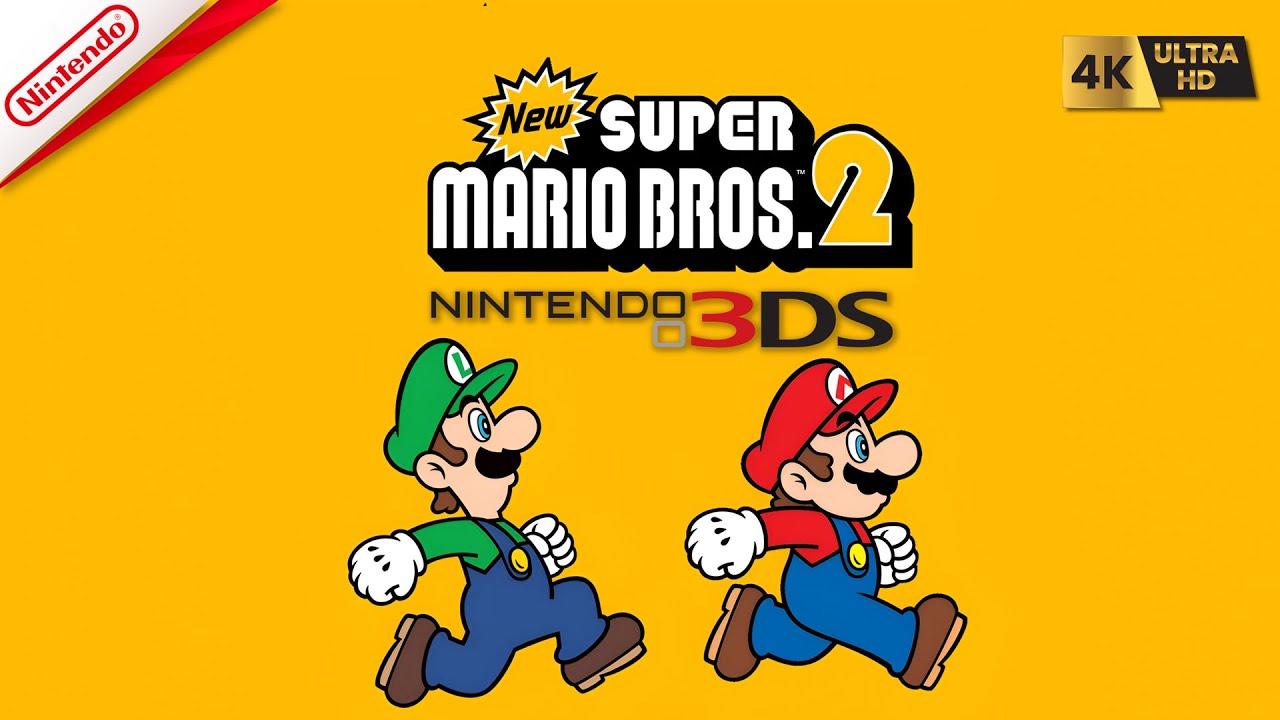 New Super Mario Bros. 2 - Nintendo 3DS - Gameplay [4K 60FPS] - YouTube