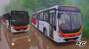 🔴[OMSI 2] Torino 2014 OF-1721 BlueTec 5 +G27 | chuva forte - Mapa Pé de Serra