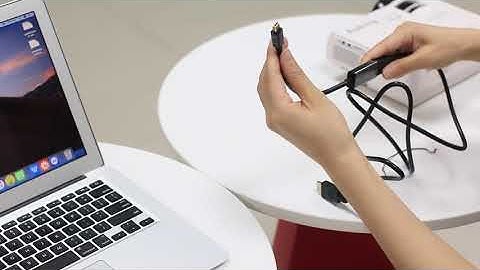 How to connect projector to MacBook through mini DisplayPort