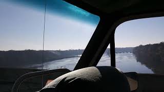 crossing the old Savannah River on I-95 northbound🌎🚐👈😲😲😲