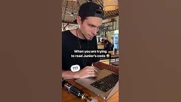 When you are trying to read Junior’s Developer code 😅