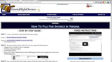 Free Virginia Divorce Papers and Forms