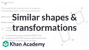 Similar shapes & transformations