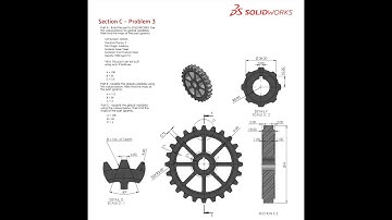 Solidworks CSWA Exam Practice | PART MODELLING | Section C - 3