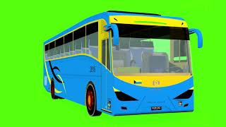 Green Screen Bus Animation